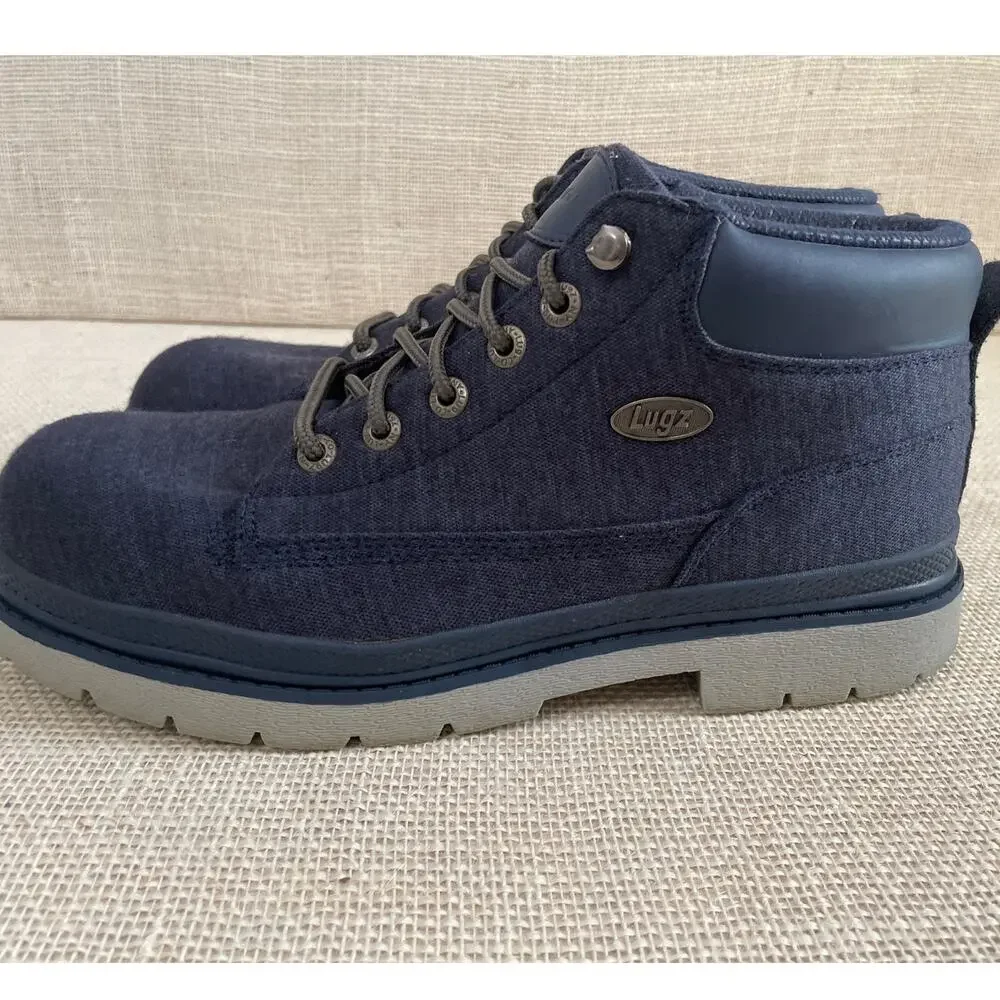 Lugz,‎ Navy Fabric, Thick tread, Comfort Padding, Men's size 11